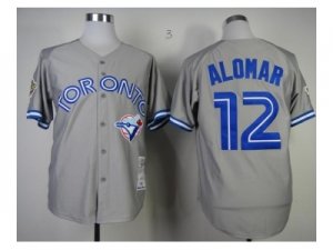 mlb jerseys toronto blue jays #12 alomar grey[1992]