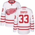 Mens Reebok Detroit Red Wings #33 Kris Draper Authentic White 2017 Centennial Classic NHL Jersey