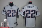 Nike Patriots #22 Stevan Ridley white 2017 Super Bowl LI Elite Jersey