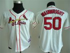 Youth MLB St.Louis Cardinals #50 wainwright Cream jersey