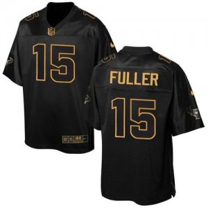 Men Nike Houston Texans #15 Will Fuller Black Men Stitched NFL Elite Pro Line Gold Collection Jersey