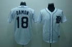 mlb detroit tigers #18 damon white