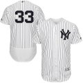 Men's Majestic New York Yankees #33 Greg Bird White Navy Flexbase Authentic Collection MLB Jersey