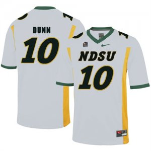 North Dakota State Bison 10 Lance Dunn White College Football Jersey