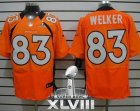 Nike Denver Broncos #83 Wes Welker Orange Team Color Super Bowl XLVIII NFL Elite Jersey