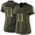 Women Nike Pittsburgh Steelers #11 Markus Wheaton Green Salute to Service Jerseys