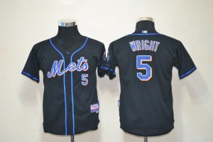 Youth mlb new york mets #5 david wright black