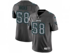 Nike Philadelphia Eagles #58 Jordan Hicks Gray Static Men NFL Vapor Untouchable Limited Jersey