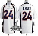 Nike Denver Broncos #24 Champ Bailey White Super Bowl XLVIII NFL Game Jersey