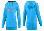 Women Chicago bears Logo Pullover Hoodie-077