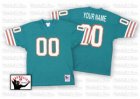 Customized Miami Dolphins Jersey Throwback Green Football