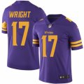 Youth Nike Minnesota Vikings #17 Jarius Wright Limited Purple Rush NFL Jersey