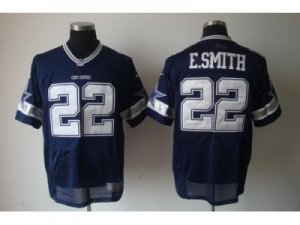 Nike Dallas Cowboys #22 E.smith Blue Elite Jerseys