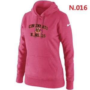 Women Cincinnati Bengals Logo Pullover Hoodie-5