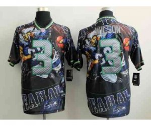 Nike seattle seahawks #3 wilson camo jerseys[Elite Fanatical version]