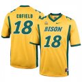 North Dakota State Bison 18 Adam Cofield Gold College Football Jersey