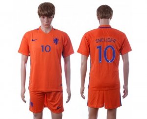 Holland #10 Sneijder Home Soccer Country Jersey