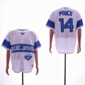 Blue Jays #14 David Price White Cool Base Jersey