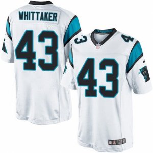 Mens Nike Carolina Panthers #43 Fozzy Whittaker Limited White NFL Jersey