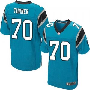 Nike Carolina Panthers #70 Trai Turner blue jerseys(Elite)