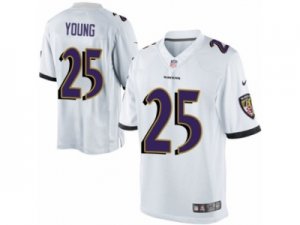 Mens Nike Baltimore Ravens #25 Tavon Young Limited White NFL Jersey