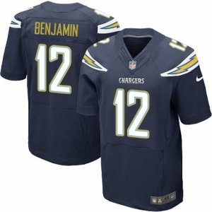 Mens Nike San Diego Chargers #12 Travis Benjamin Elite Navy Blue Team Color NFL Jersey