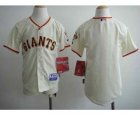 Youth mlb jerseys san francisco giants blank cream