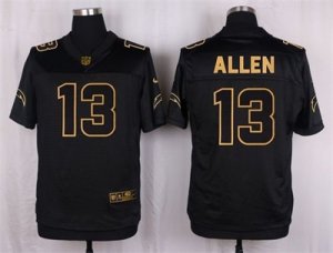 Nike San Diego Chargers #13 Keenan Allen Black Pro Line Gold Collection Jersey(Elite)