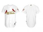 mlb St. Louis Cardinals Blank White With Gold Jerseys