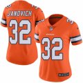 Women's Nike Denver Broncos #32 Andy Janovich Limited Orange Rush NFL Jersey