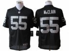 Nike NFL Oakland Raiders #55 Rolando McClain Black Jerseys(Limited)