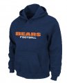 Chicago Bears Authentic font Pullover Hoodie D.Blue