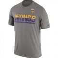 Mens Minnesota Vikings Nike Practice Legend Performance T-Shirt Grey