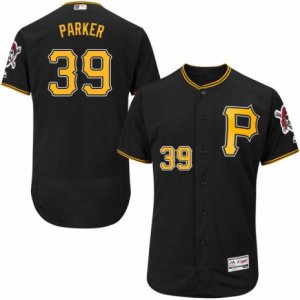 Men\'s Majestic Pittsburgh Pirates #39 Dave Parker Black Flexbase Authentic Collection MLB Jersey