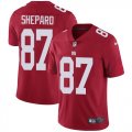 Nike Giants #87 Sterling Shepard Red Vapor Untouchable Limited Jersey
