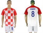Croatia 8 KOVACIC Home 2018 FIFA World Cup Soccer Jersey