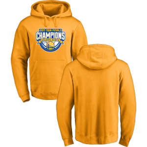 Golden State Warriors 2017 NBA Champions Yellow Mens Pullover Hoodie
