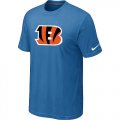 Cincinnati Bengals Sideline Legend Authentic Logo T-Shirt light Blue