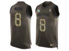 Nike Miami Dolphins #8 Matt Moore Limited Green Salute to Service Tank Top NFL Jersey