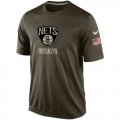 Mens Brooklyn Nets Salute To Service Nike Dri-FIT T-Shirt