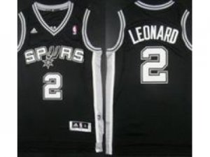 NBA San Antonio Spurs #2 Kawhi Leonard Black (Revolution 30 Swingman)