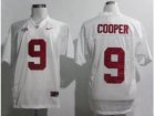 NCAA Alabama Crimson Tide #9 Amari Cooper White 2012 SEC Patch College Football Jerseys