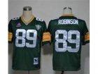 NFL Green Bay Packers #89 Robinson Throwback Green jerseys(2013 Hall of Fame)