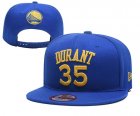 Warriors 35 Kevin Durant Blue Name & Number Adjustable Hat YD
