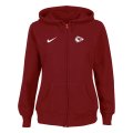 Women NEW Kansas City Chiefs Ladies Tailgater Full Zip Hoodie red