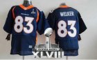Nike Denver Broncos #83 Wes Welker Navy Blue Alternate Super Bowl XLVIII NFL Jersey(2014 New Elite)