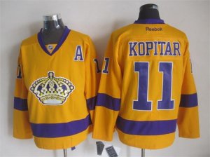 NHL Los Angeles Kings #11 Anze Kopitar yellow jerseys