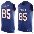 Nike Buffalo Bills #85 Charles Clay Royal Blue Team Color Men Stitched NFL Limited Tank Top Jersey