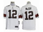 Nike NFL Cleveland Browns #12 Colt McCoy White Game Jerseys