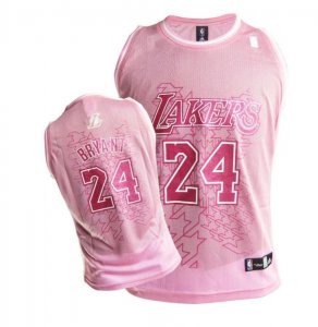 women nba Los Angeles Lakers 24# BRYANT pink